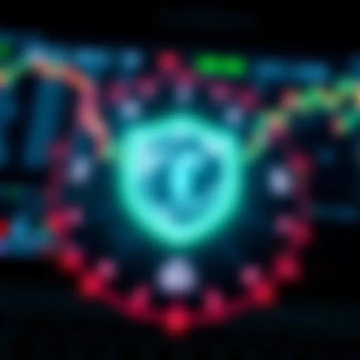 Visual representation of cybersecurity measures protecting a trading account