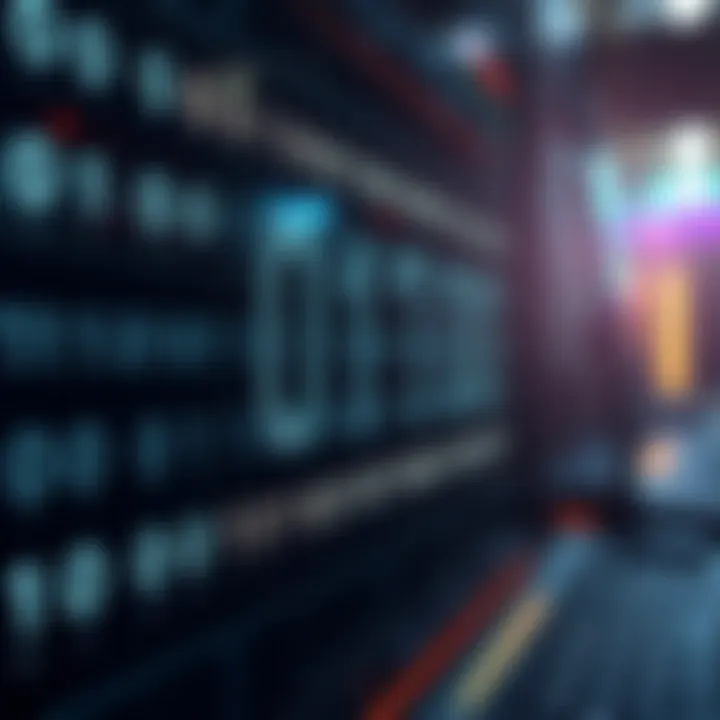 Visualization showing binary arithmetic operations and their role in computing logic