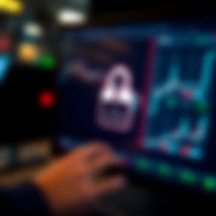 Secure login interface for a binary trading platform with focus on password entry