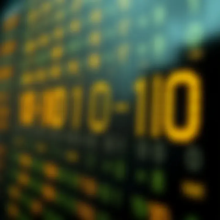 Example showing the conversion of a binary number into its decimal equivalent using multiplication and addition