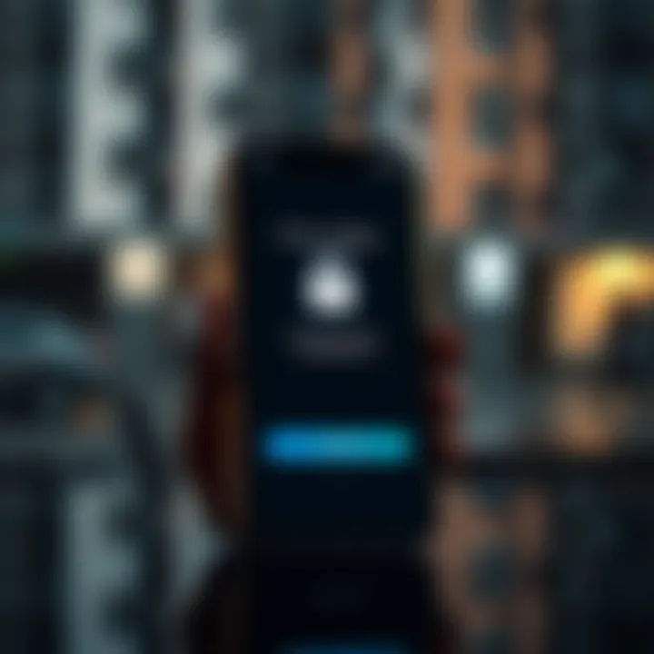 Secure login screen on a smartphone illustrating protection of forex trading accounts