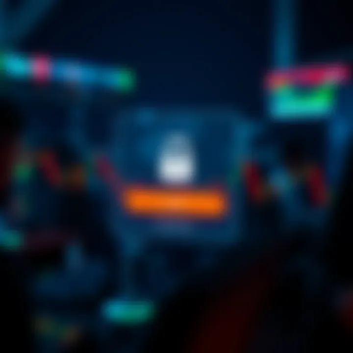 Secure login screen with strong authentication for a forex trading platform