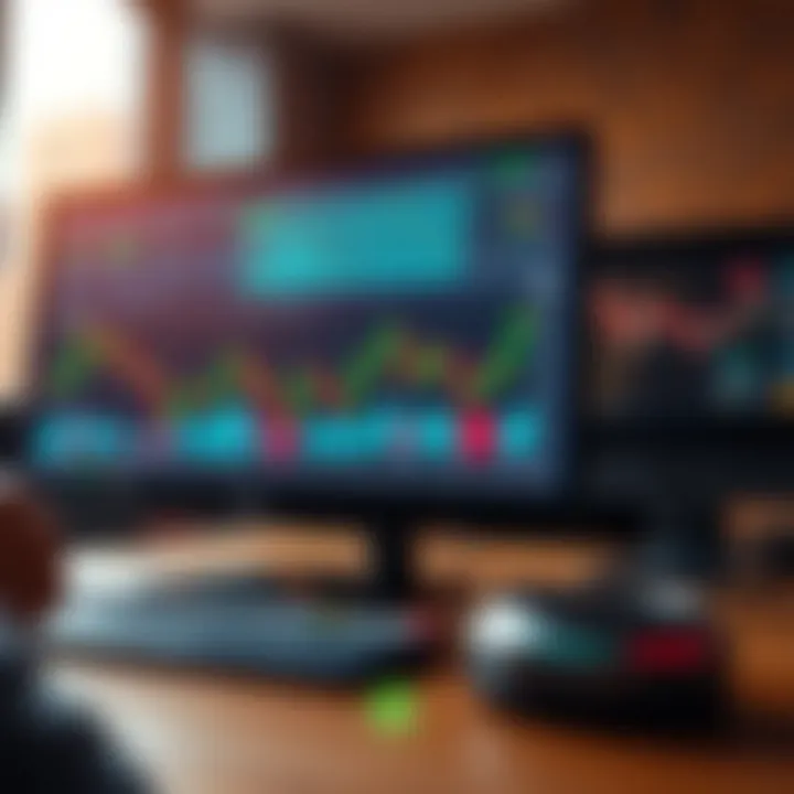 User interface showing forex trading charts and market analysis tools