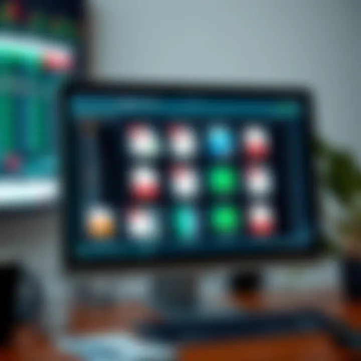 Computer screen showing a collection of downloadable forex trading resources