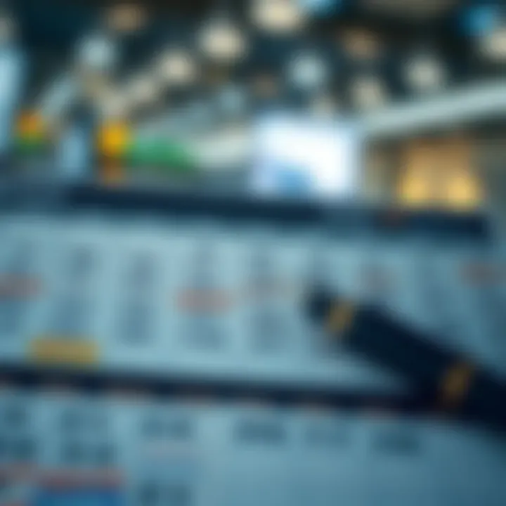 Economic calendar showing key financial events and data for investors