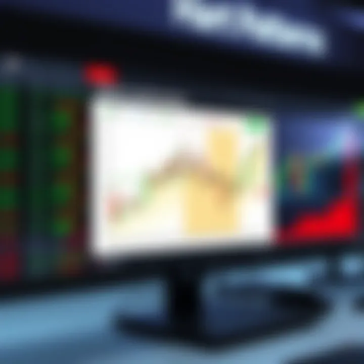 Illustration of common chart patterns including head and shoulders, double top, and cup and handle formation