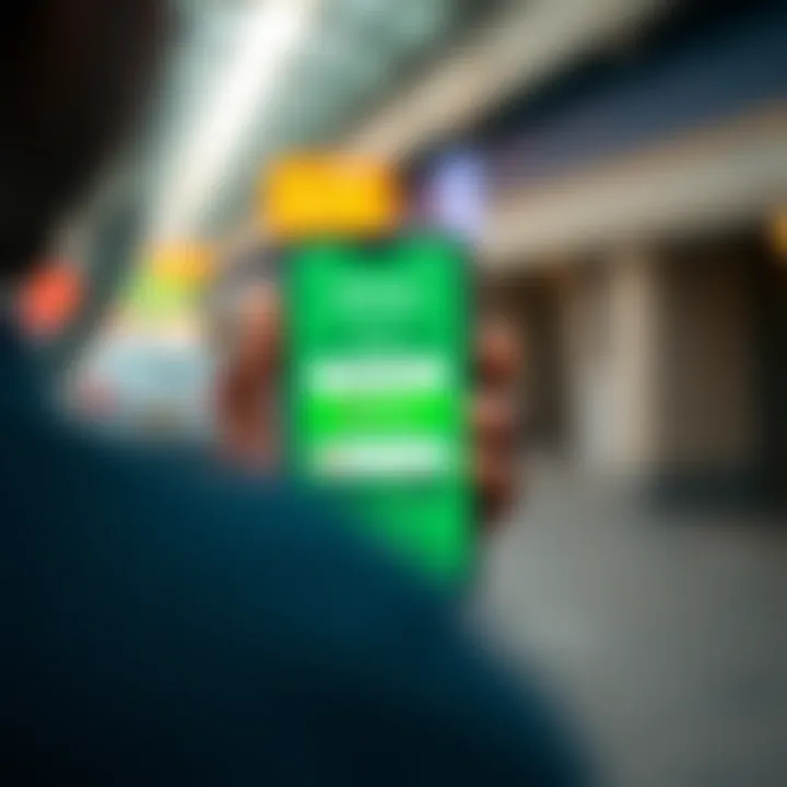 Mobile phone displaying M-Pesa app indicating a digital payment transaction for forex trading