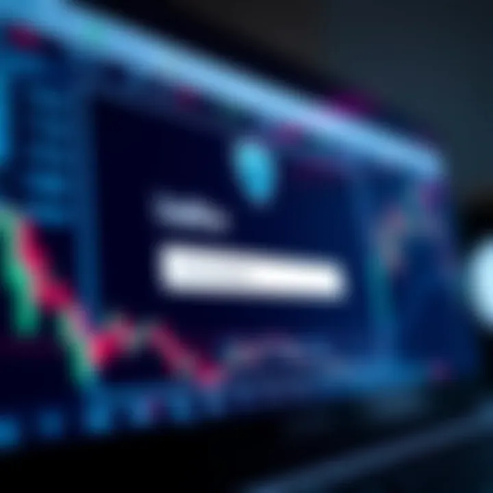 Secure login interface of a forex trading platform displaying username and password fields