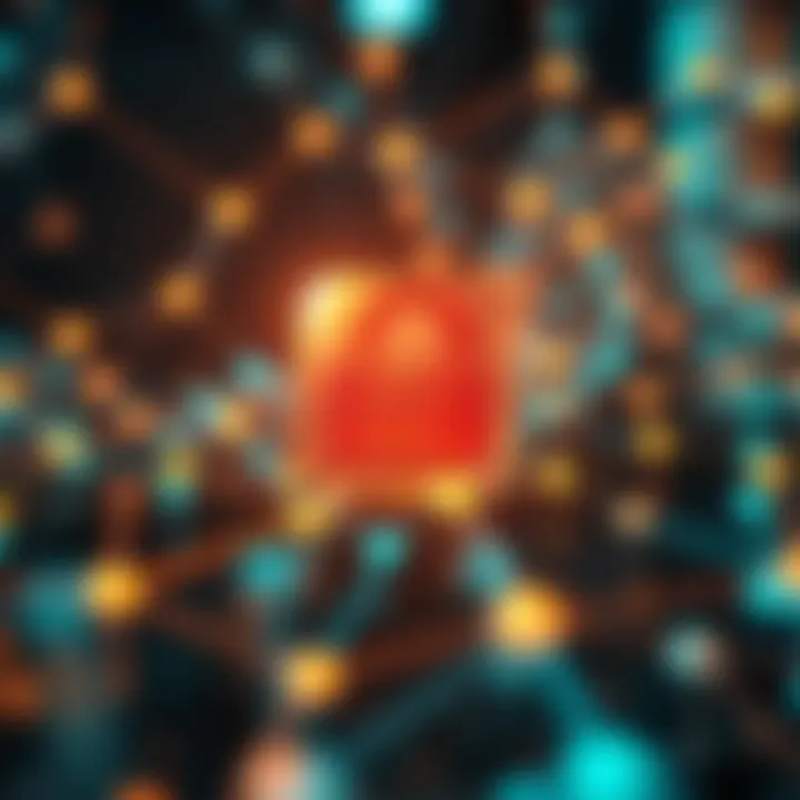 Digital representation of a secure financial network symbolizing regulatory compliance