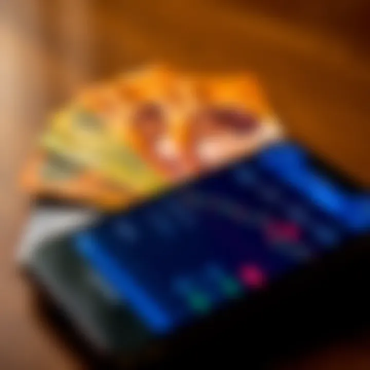 Kenyan shilling notes alongside a smartphone displaying a forex trading app interface