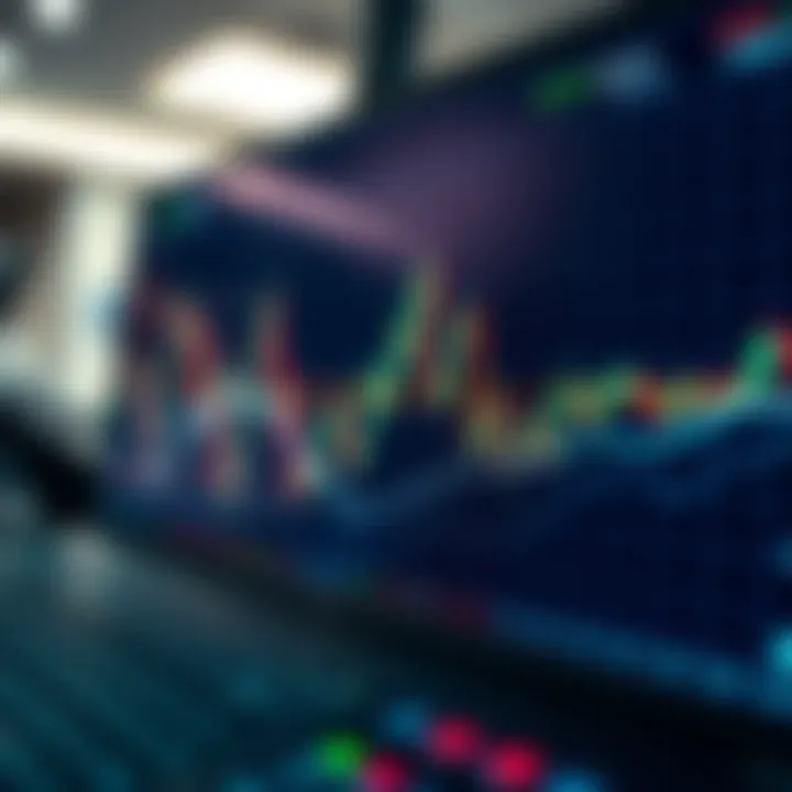 Graph depicting currency pair performance on a digital trading platform