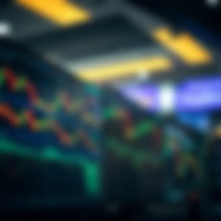 Visual of various crypto trading platform interfaces showcasing market data and trends