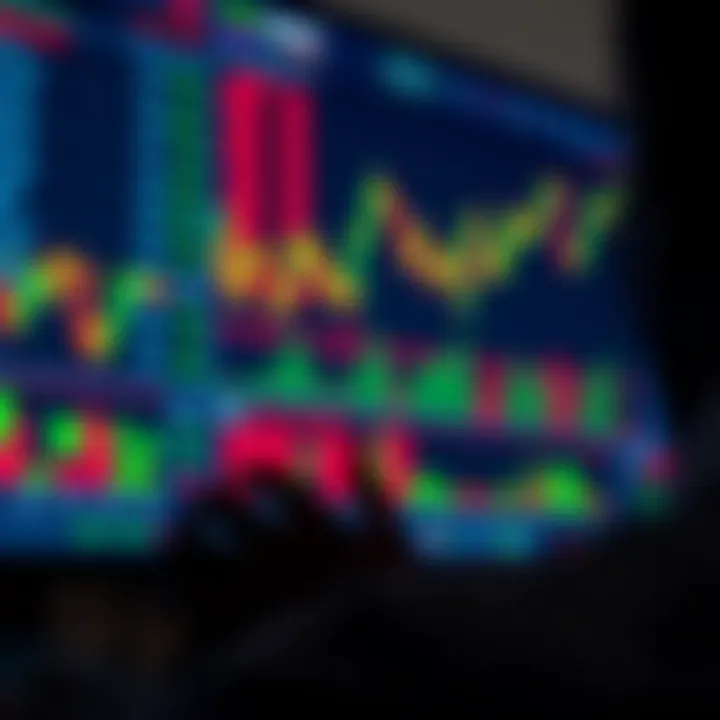 Forex Market Analysis with Currency Charts Currency charts and graphs displayed on a digital screen representing forex market analysis