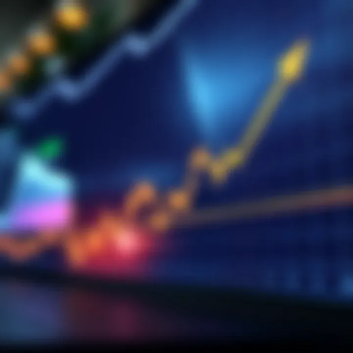 Graph showing upward financial trends symbolizing successful binary options trading