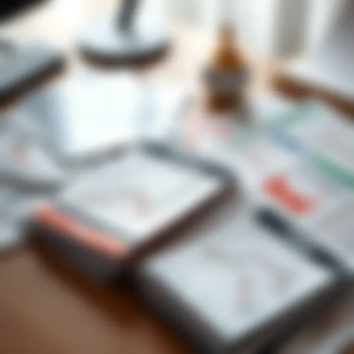 Collection of verified PDF forex guides and educational materials spread on a desk