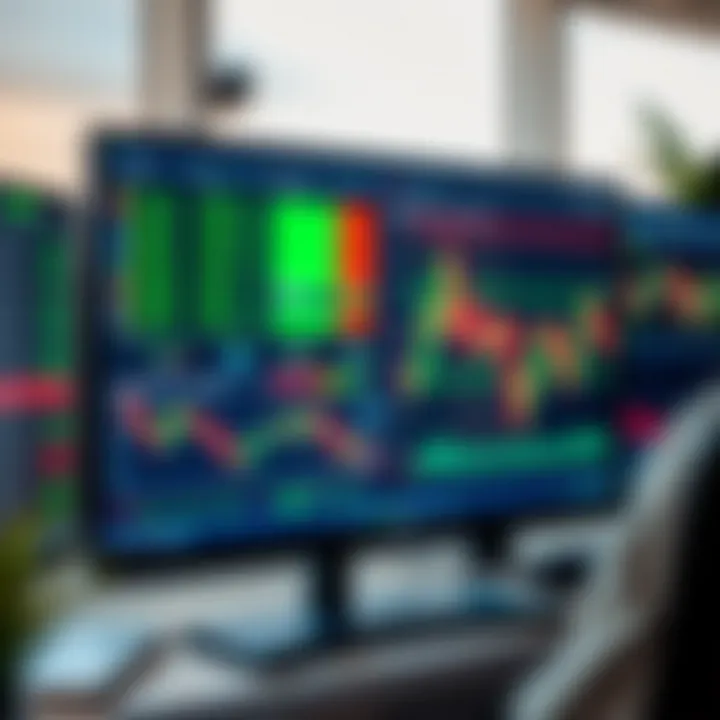 Screen displaying risk management tools and indicators used for forex trading decisions