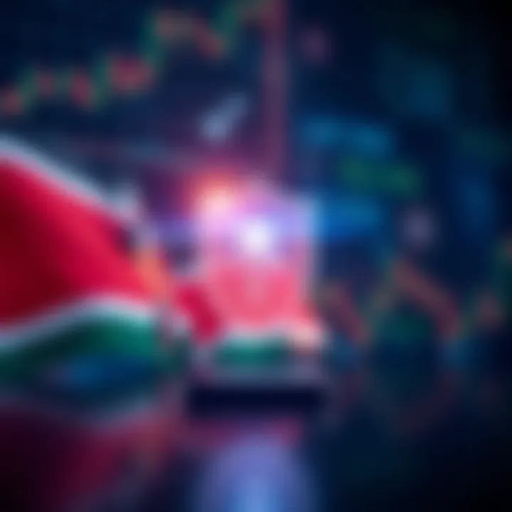 Safe and secure mobile trading concept with shield icon and Kenyan flag highlighting regulatory compliance