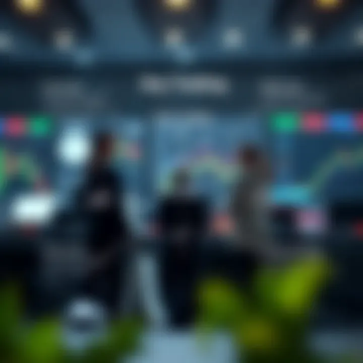 Diagram showing key components of forex trading including brokers, traders, and market fluctuations