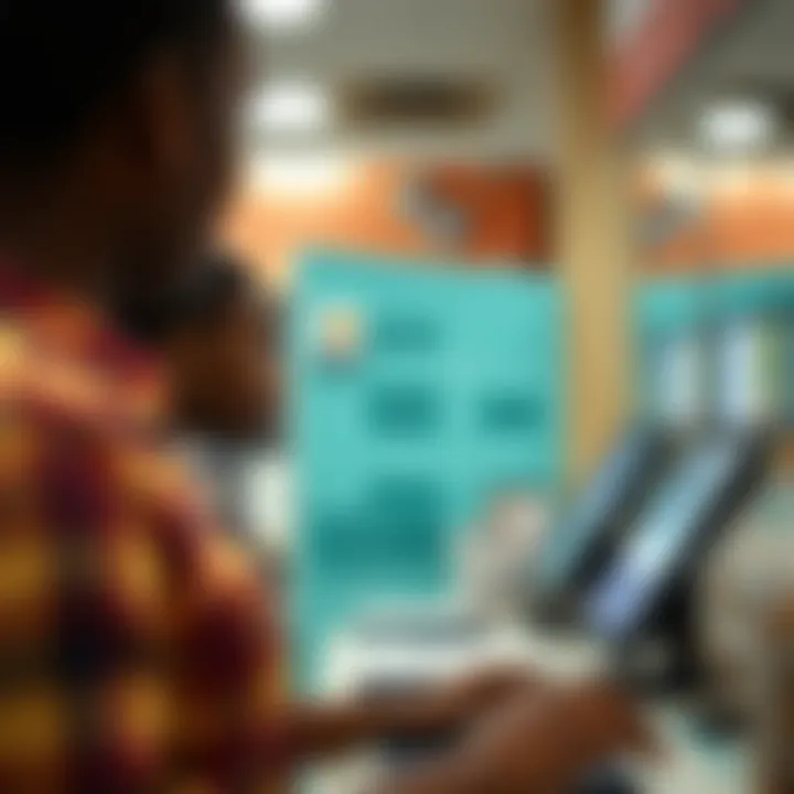 Diagram illustrating the flow of transactions in a binary cashier system within a Kenyan retail setting