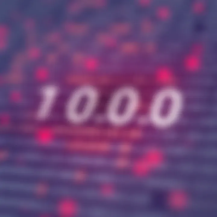 Diagram showing conversion of binary digits to their decimal values