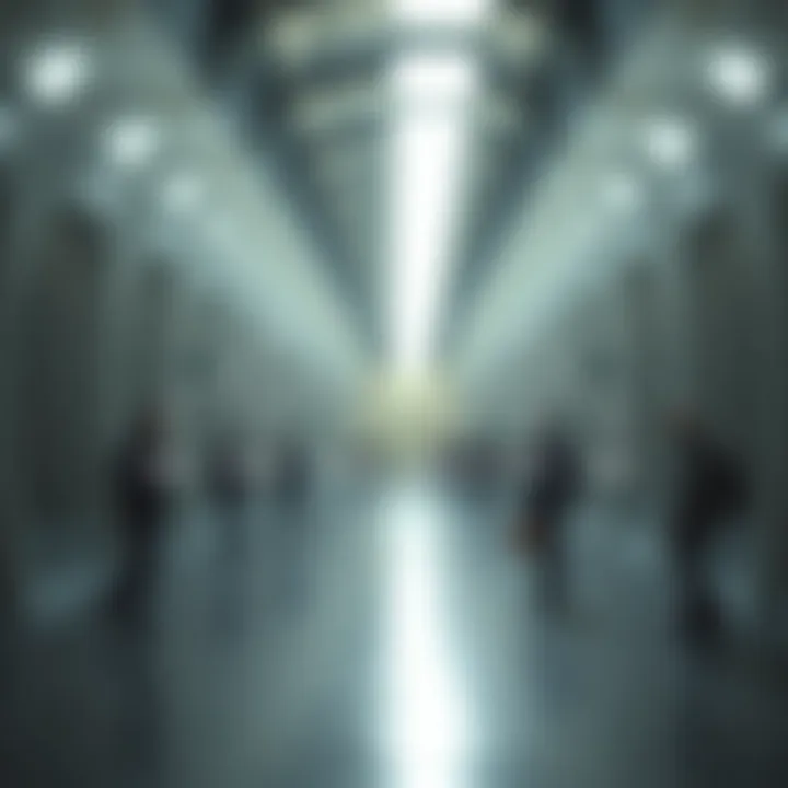 Diagram illustrating the hierarchical structure of a binary search tree with nodes showing left and right children relationships