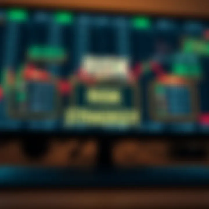 Conceptual graphic showing risk and strategy elements in binary trading for Kenyan market