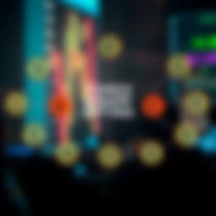 Diagram illustrating the concept of forex binary options trading with currency symbols and trade outcome indicators