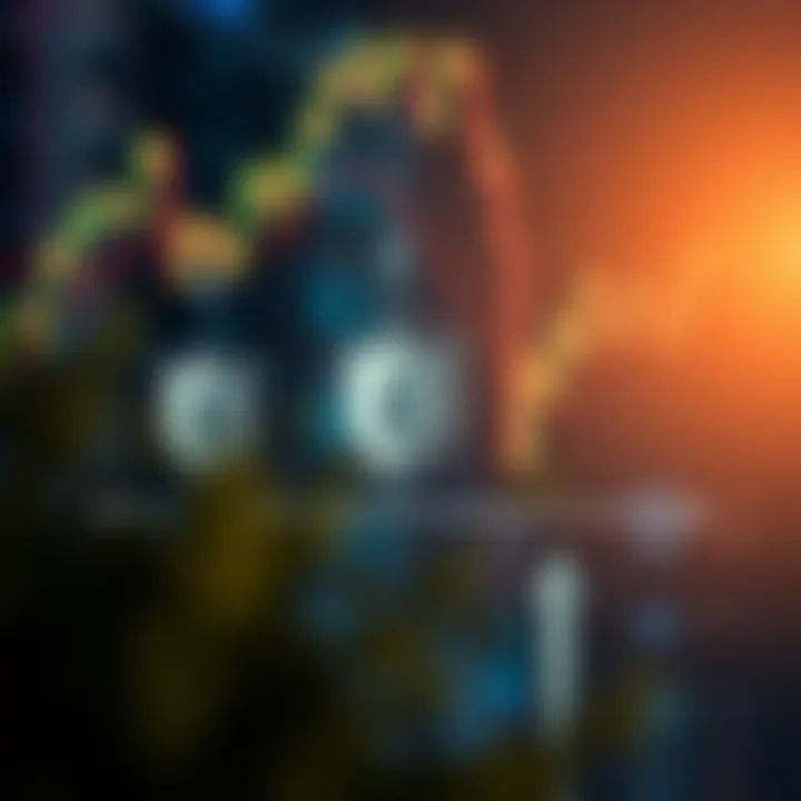 Graphic depicting risk management strategies in forex with icons of shields and currency symbols