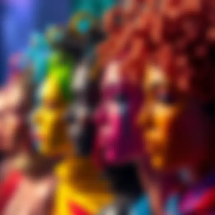 Colorful abstract representation of diverse gender identities woven together with rainbow hues symbolizing inclusivity